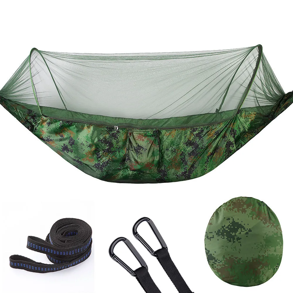 Durable Quick Opening Hammock with Mosquito Net | Fully Automatic