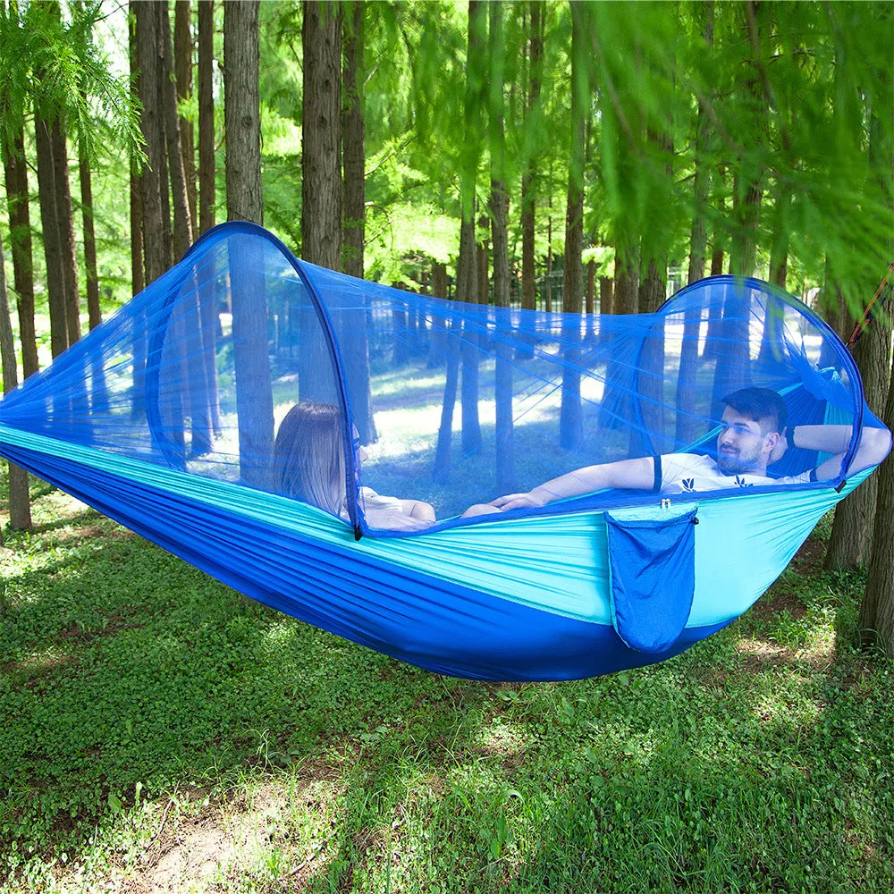 Durable Quick Opening Hammock with Mosquito Net | Fully Automatic