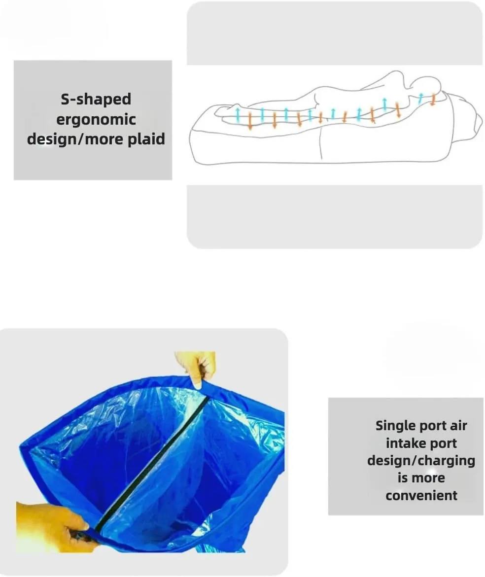 Eaacaa Inflatable Sofa - Cool Inflatable Chair, Easy to Set up, Portable, Waterproof, air Leakage-Proof Design-Ideal Sofa for Backyard Beach Trips Camping picnics and Music Festivals (Tropical red)