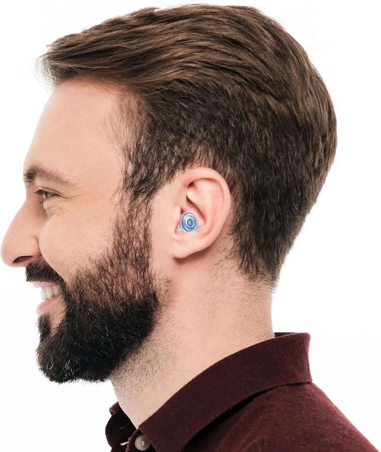Eargasm High Fidelity Earplugs with Blue Filters - Reusable Noise Reduction Hearing Protection Ear-Plugs with Carrying Case for Concerts, Festivals, Raves, Musicians, Live Music, Sporting Events