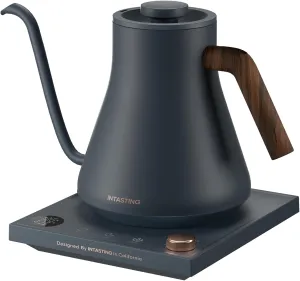 Electric Kettles, Gooseneck Electric Kettle, ±1℉ Temperature Control, Stainless Steel Inner, Quick Heating, for Pour Over Coffee, Brew Tea, Boil Hot Water, 0.9L Navy Blue