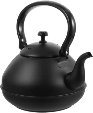 Electric Tea Pot with Strainer Heat-resistant Handle Stovetop Kettle for Quick Boil Stainless Steel