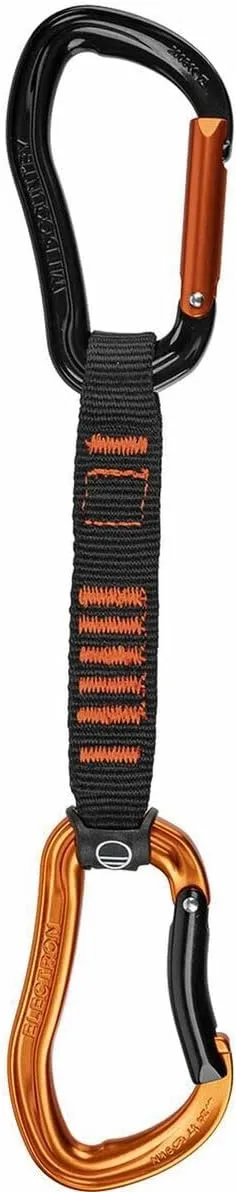 Electron Rock Climbing Quickdraw - Durable Quickdraw with Lightweight Aluminum Carabiners