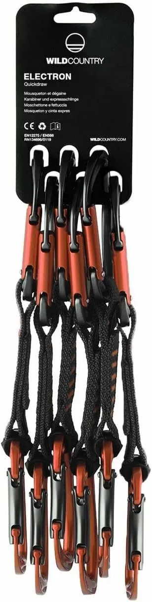 Electron Rock Climbing Quickdraw - Durable Quickdraw with Lightweight Aluminum Carabiners
