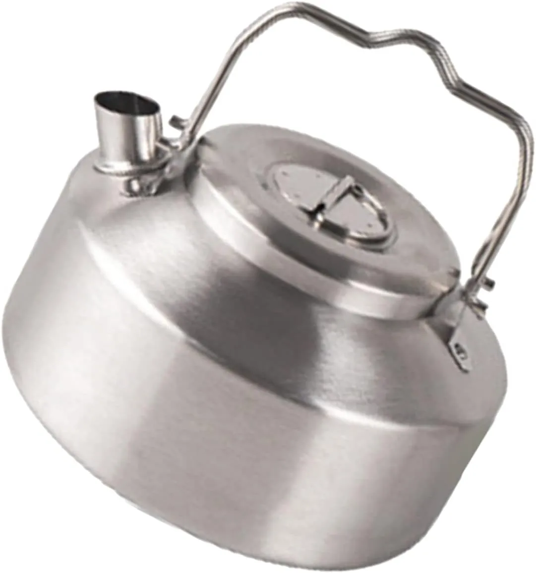 Elegant Portable Kettle 1l Collapsible Camping Tea Pot Sturdy Stovetop Water Heater