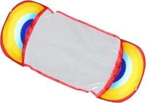 ERINGOGO Inflatable Floating Bed Bones for Retriever Puppies Water Float Mat Swimming Floating Pad Portable Swimming Mat Swimming Floating Bed Foldable PVC Inflatable Floating Row, 126 X73X15CM