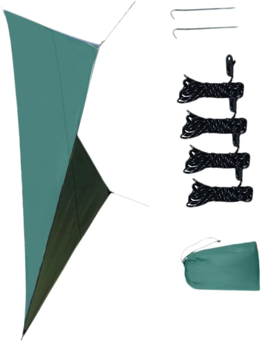 Family Picnic Tent Awning Windproof Canopy Sun Shade Sail Oxford Cloth Canopy for Camping Outdoor Garden