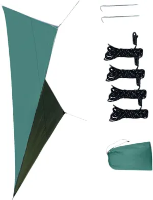 Family Picnic Tent Awning Windproof Canopy Sun Shade Sail Oxford Cloth Canopy for Camping Outdoor Garden