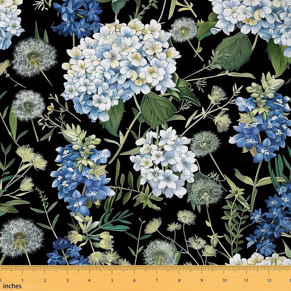 Feelyou Floral Waterproof Outdoor Fabric 2 Yard Botanical Fabric by The Yard Kids Women Men Ultra Soft Flower Upholstery Fabric for Chairs Garden Theme Reupholstery Fabric Decor Room Decor