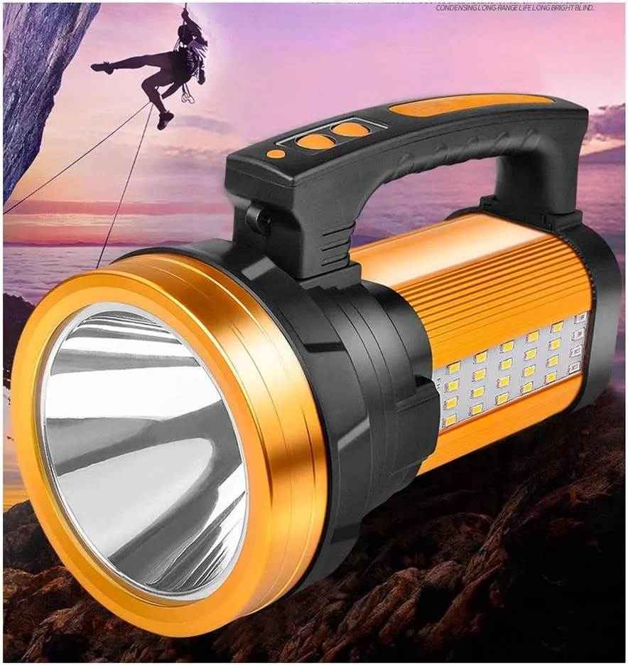 Flashlight Portable Rechargeable Light Dimmable Camping Light for Tent Lantern/Patio/Garden/Power Failure/BBQ/On Foot (Size : 9900W)
