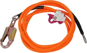 Flip Line, Steel Wire Core Flipline Kit for Climbing Tree 5/8''x12ft, Flip Line Kit with Triple Locking Carabiner & Storage Bag, Ideal for Climbing Lanyard, Lineman’s Belt and Rope