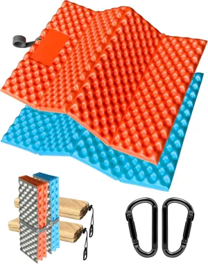Foam Hiking Seat, Sit Pad, Sit Pads for Backpacking, Seat Cushion with Carabiner Clips, Carry Bag, Waterproof Foam Seat for Camping, Hiking, Outdoor…