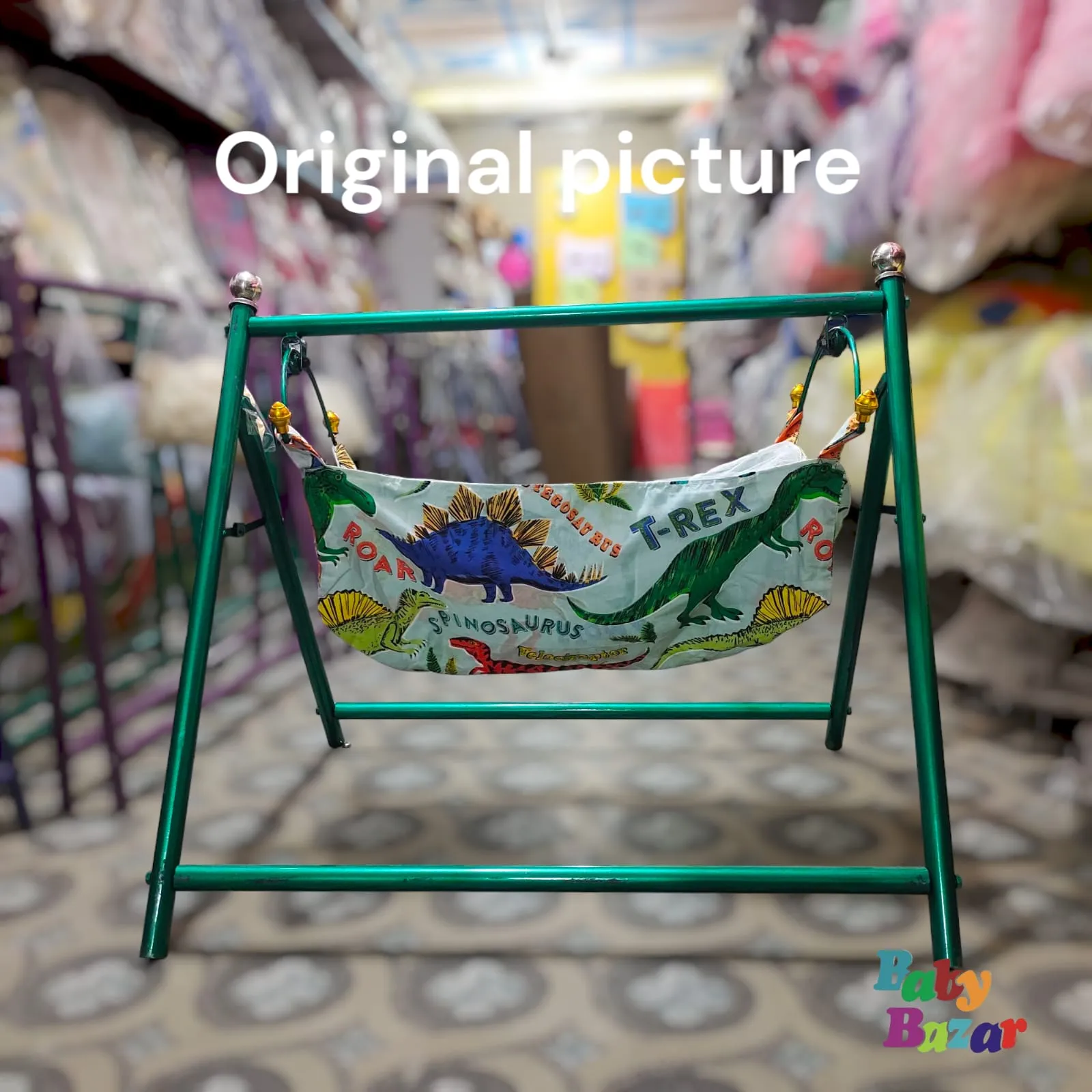 Foldable Baby Jhuli Swing with Sturdy Metal Frame – Safe & Comfortable