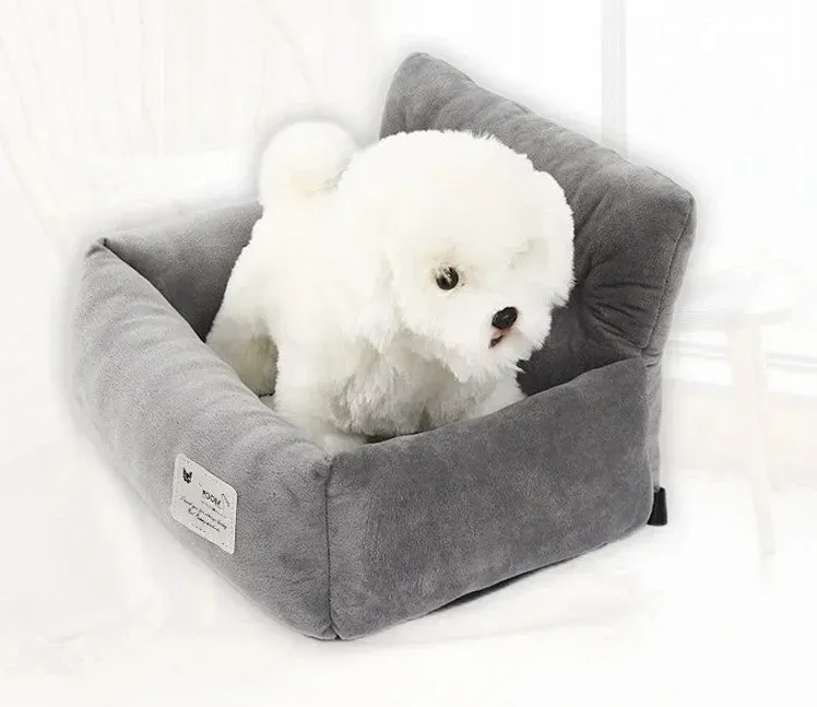 Foldable Dog Car Seat Bed – Adjustable Non-Slip Bottom Seat for Safe and Cozy Dog & Cat Travel Experience