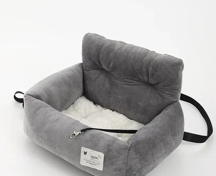Foldable Dog Car Seat Bed – Adjustable Non-Slip Bottom Seat for Safe and Cozy Dog & Cat Travel Experience