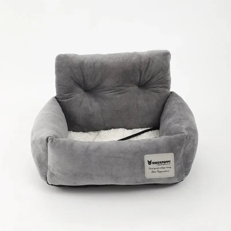 Foldable Dog Car Seat Bed – Adjustable Non-Slip Bottom Seat for Safe and Cozy Dog & Cat Travel Experience