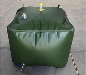 Foldable Water Jerry Can Collapsible Water Container, Leakproof/Water Proof PVC Water Storage Bag, For Storing And Transporting Water, Customizable (Color : Green, Size : 350L/1x0.7X