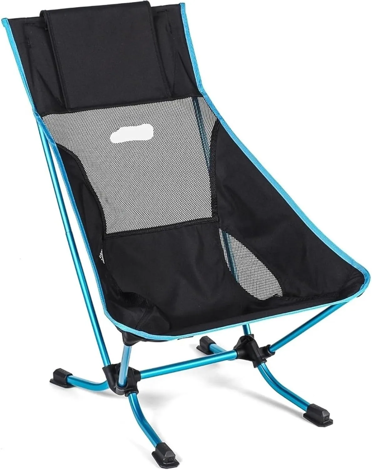 Folding Chair Beach Chair Lightweight, Lower-Profile, Compact, Collapsible Camping Chair(Blue Mesh)