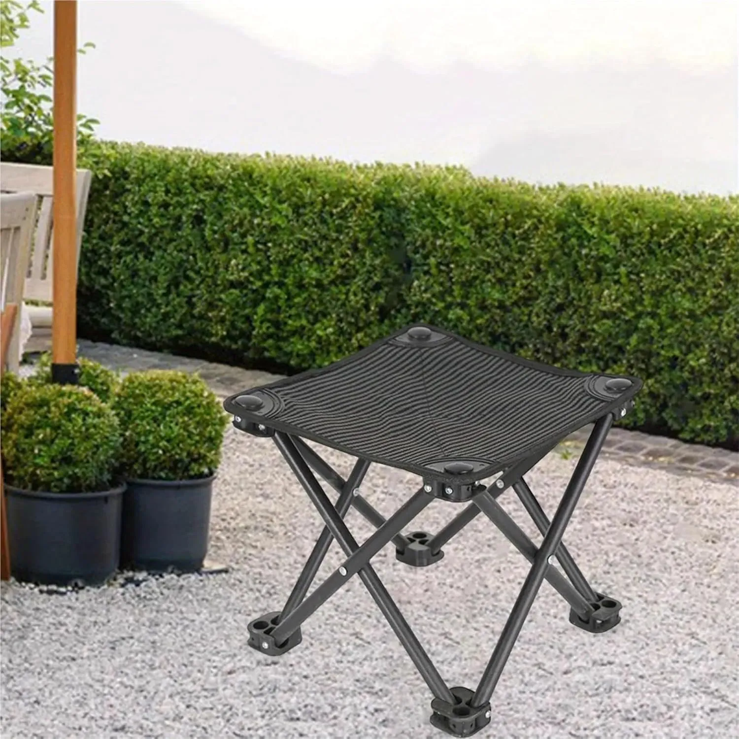 Folding Chair Ultra-Compact Folding Stool for Outdoor Adventures(Leaves with Bag)