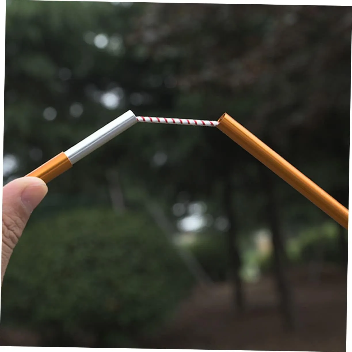 Folding Portable Tent Poles Canopy Rods for Camping Hiking and Outdoor Activities Durable Outdoor Tool