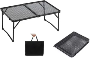 Folding table Camping Folding Table Outdoor Picnic Table Foldable Beach Table Mesh Top Grill Table