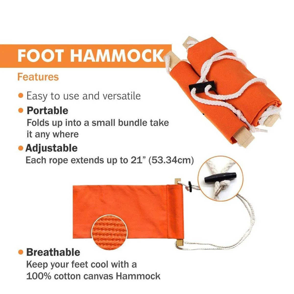 Foot Hammock Under Desk Hanging Office Footrest for Comfortable Leg Support