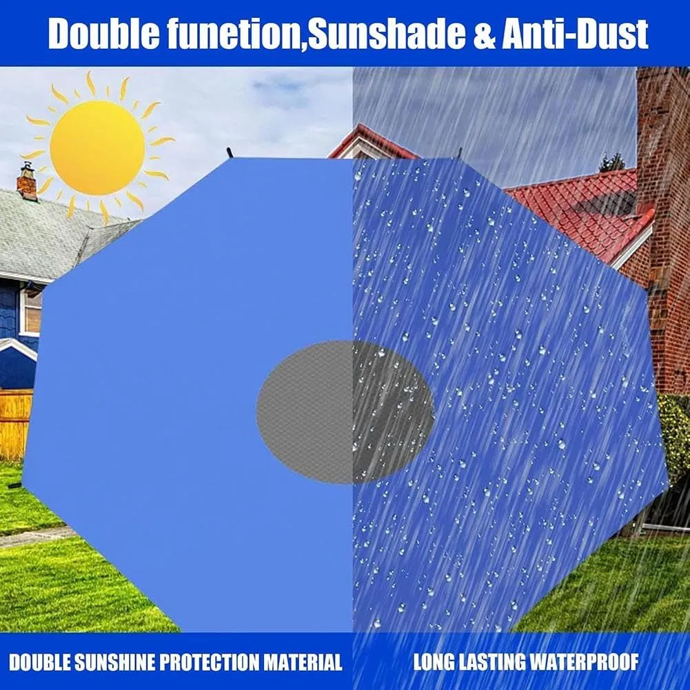 for 6ft 8ft 10ft 12ft 14ft 16ft Trampoline,Round Trampoline Outdoor Sports Accessories Sun Shade Tent Top Cover,Tent Only