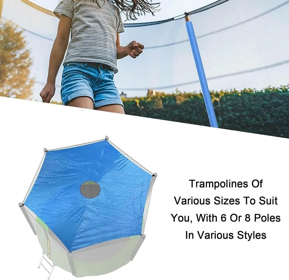 for 6ft 8ft 10ft 12ft 14ft 16ft Trampoline,Round Trampoline Outdoor Sports Accessories Sun Shade Tent Top Cover,Tent Only