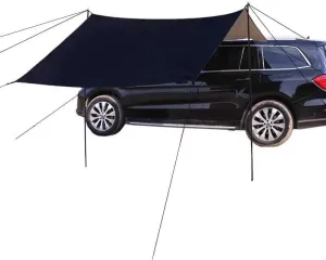 for Cadillac Celestiq/Concept/CT4/CT5/CT6/Escalade/XT5/XT6/BLS Camping Tarpaulin Car Awning Waterproof Hammock Rainproof Sunshade Rainproof Awning Outdoor,A Black-S