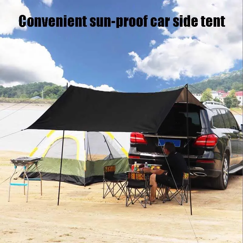 for Lincoln Capri/Continental/Cosmopolitan/H-Series/Lincoln/LS Camping Tarpaulin Car Awning Waterproof Hammock Rainproof Sunshade Rainproof Awning Outdoor,B Grey-S