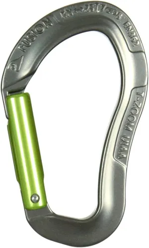 Fusion Climb FP-9307-7-ST-K-GRYAGR Non-Locking Carabiner, Gray Green, One Size