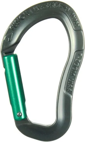 Fusion Climb FP-9307-7-ST-K-GRYGRN Non-Locking Carabiner, Gray Green, One Size