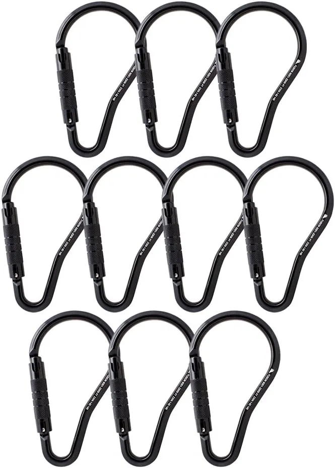 Fusion Climb Prima Alumn Auto Lock Ladder Hook Carabiner(10P)