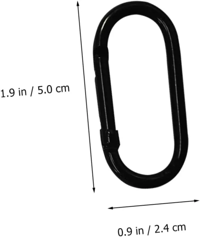 GALPADA Safety Locking Carabiner Large Hiking Climbing Key Camping Mountaineering Buckles Link Mountaineering