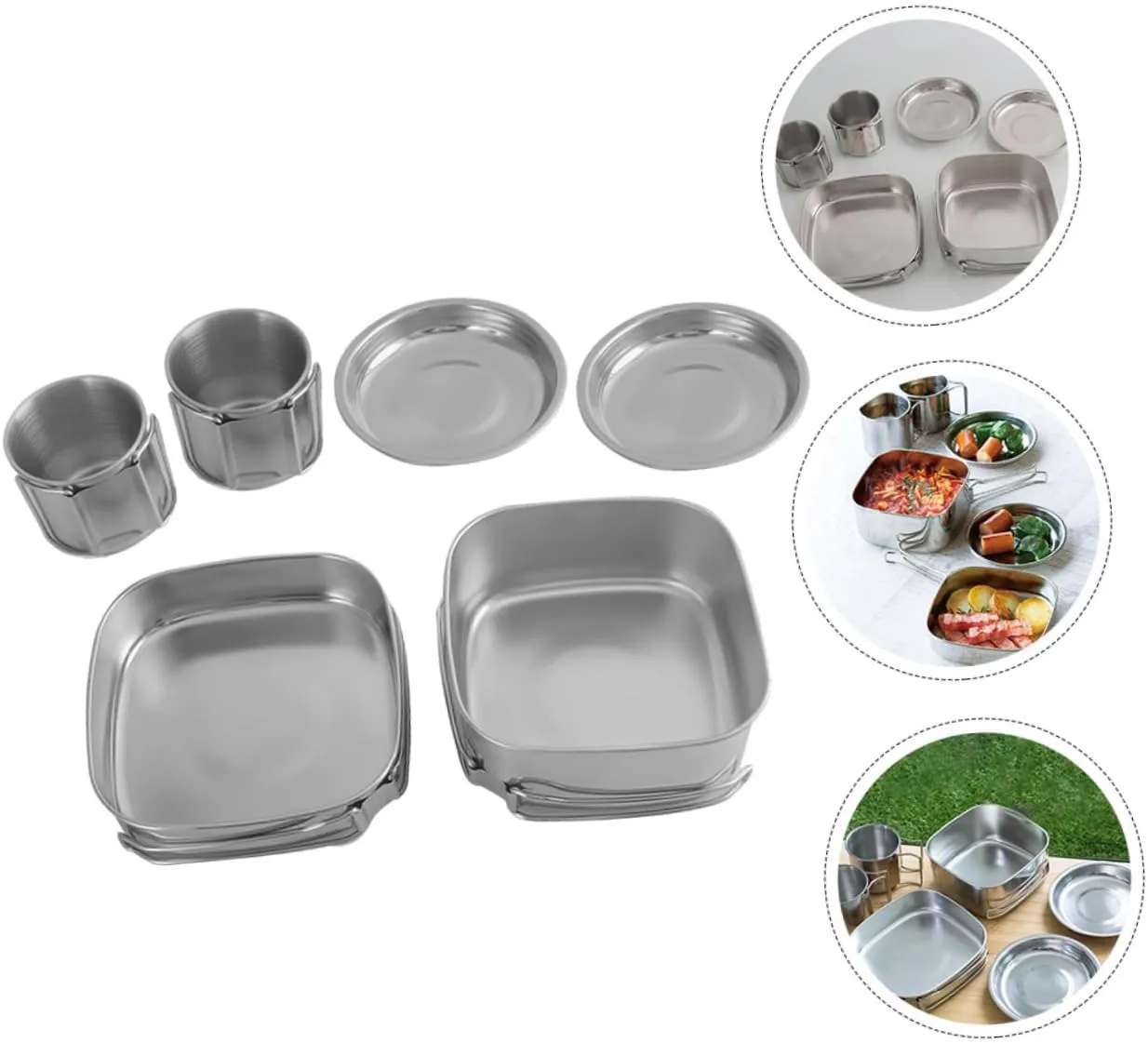 GANAZONO Camping Cookware Pans Frying Pot Outdoor Kettle Stove Kettle Boil Kitchen Electric Kettle Jet Camping