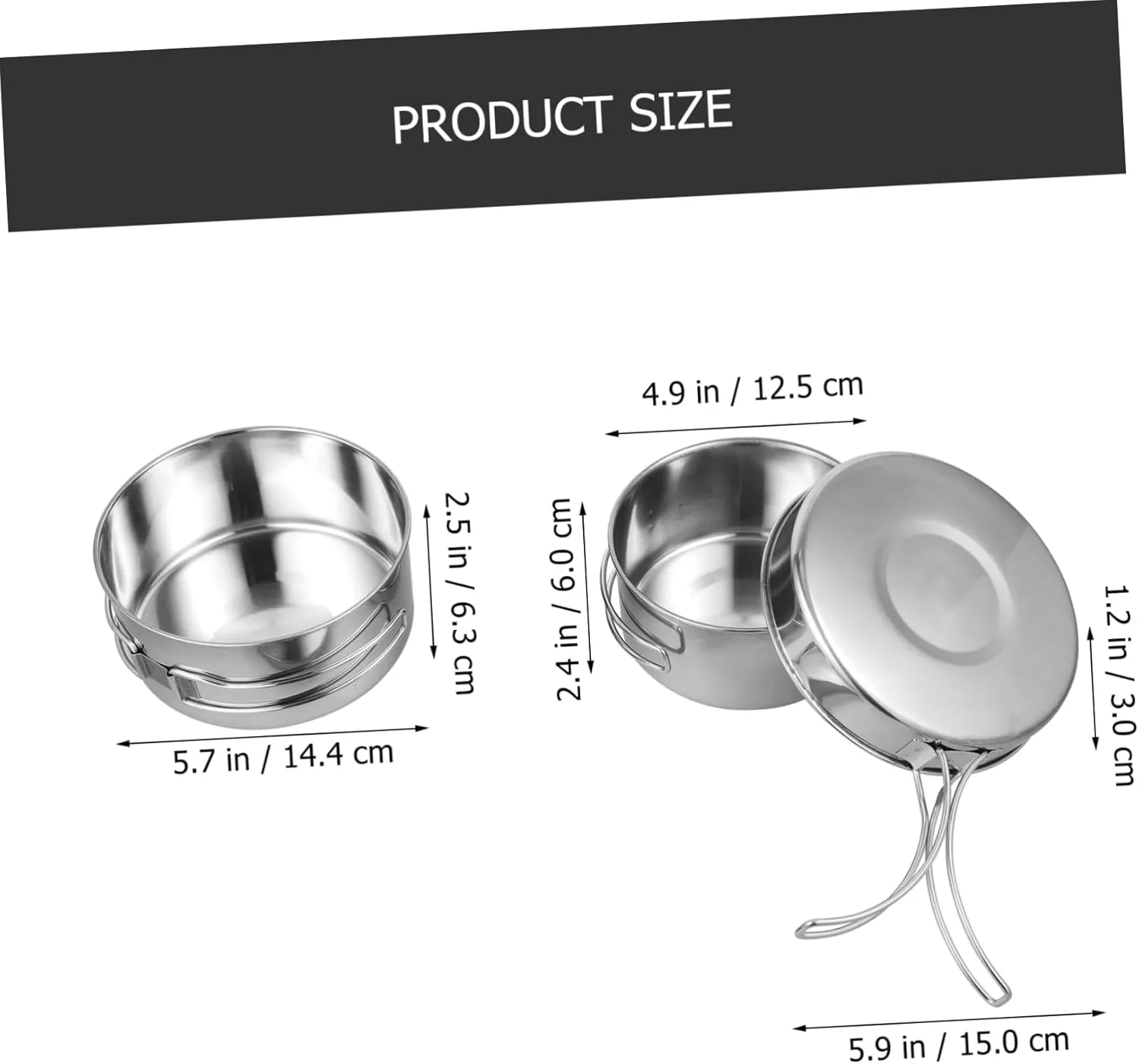 GANAZONO Outdoor Camping Pot Camping Pans Non Toaster Collapsible Jet Smart Frying Gears Camping Stove Gas