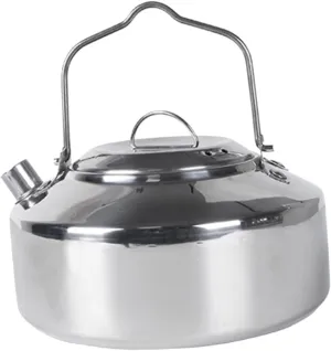 Garneck Convenient Camping Kettle Portable Stainless Steel Tea Pot Outdoor Water Pot Perfect for Camping