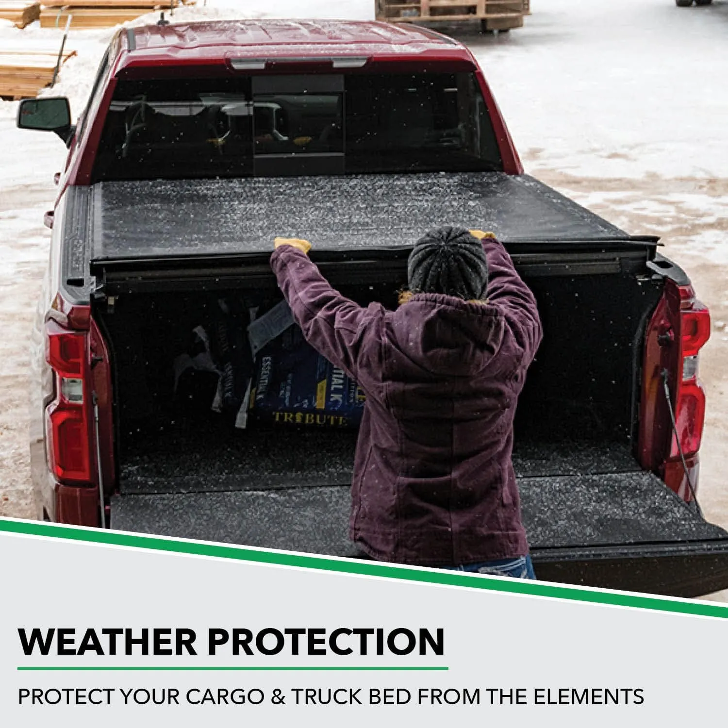 Gator ETX Soft Roll Up Truck Bed Tonneau Cover | 53108 | Fits 2007 - 2013 Chevy/GMC Silverado/Sierra 8' 2" Bed (97.6")