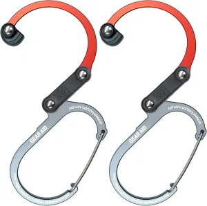 GEAR AID HEROCLIP 360° Swivel Carabiner Gear Clip and Hook (Medium) for Camping, Backpack, Suitcases and Garage Organization