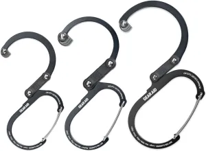GEAR AID HEROCLIP 360° Swivel Carabiner Gear Clip and Hook (Medium) for Camping, Backpack, Suitcases and Garage Organization