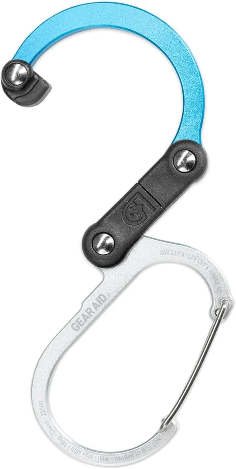 GEAR AID HEROCLIP Carabiner Gear Clip and Hook (Mini) for Travel