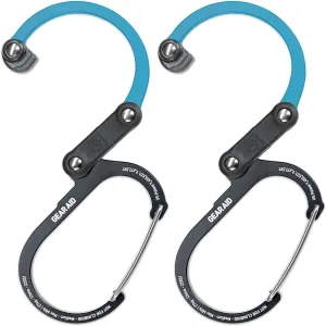 GEAR AID HEROCLIP (Large) Carabiner Gear Clip and Hook for Hanging Heavy Duty Items, Camping Backpacks, Suitcases, Kayaks, Bicycles, Garage Organization and More