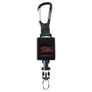 Gear Keeper Large Flashlight Retractor With 3” AL Carabiner - Flashlight Holder With HD Snap Clip - Ideal First Responder, Police, Military & FireFighter Accessories - 32” Extension - USA Made