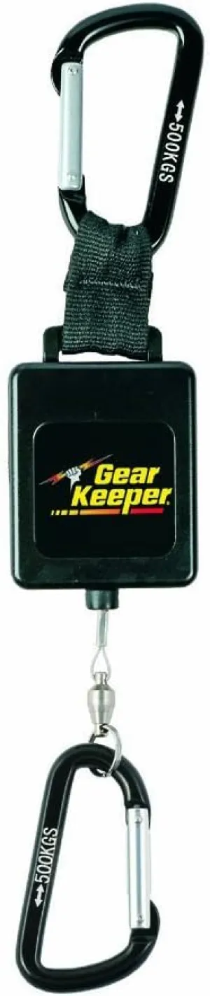 Gear Keeper RT3-4568 Retractable Instrument Tether with Aluminum Carabiner - Heavy Duty Retractable Tool Tether with Carabiner - 80 Pounds Breaking Strength - 68oz Retraction Force - 16in Extension