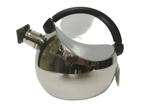 Giannini Kettle Black Handle, Stainless Steel 18/10