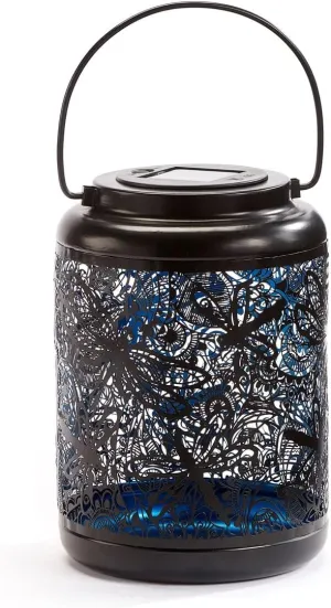 Giftcraft 717924 Dragonfly Hanging Solar Lantern, 12.20-inch Height