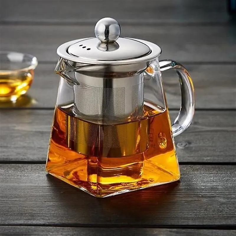 Glass Teapot With Stainless Steel Infuser Heating Vessel Teapot
