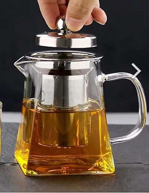 Glass Teapot With Stainless Steel Infuser Heating Vessel Teapot