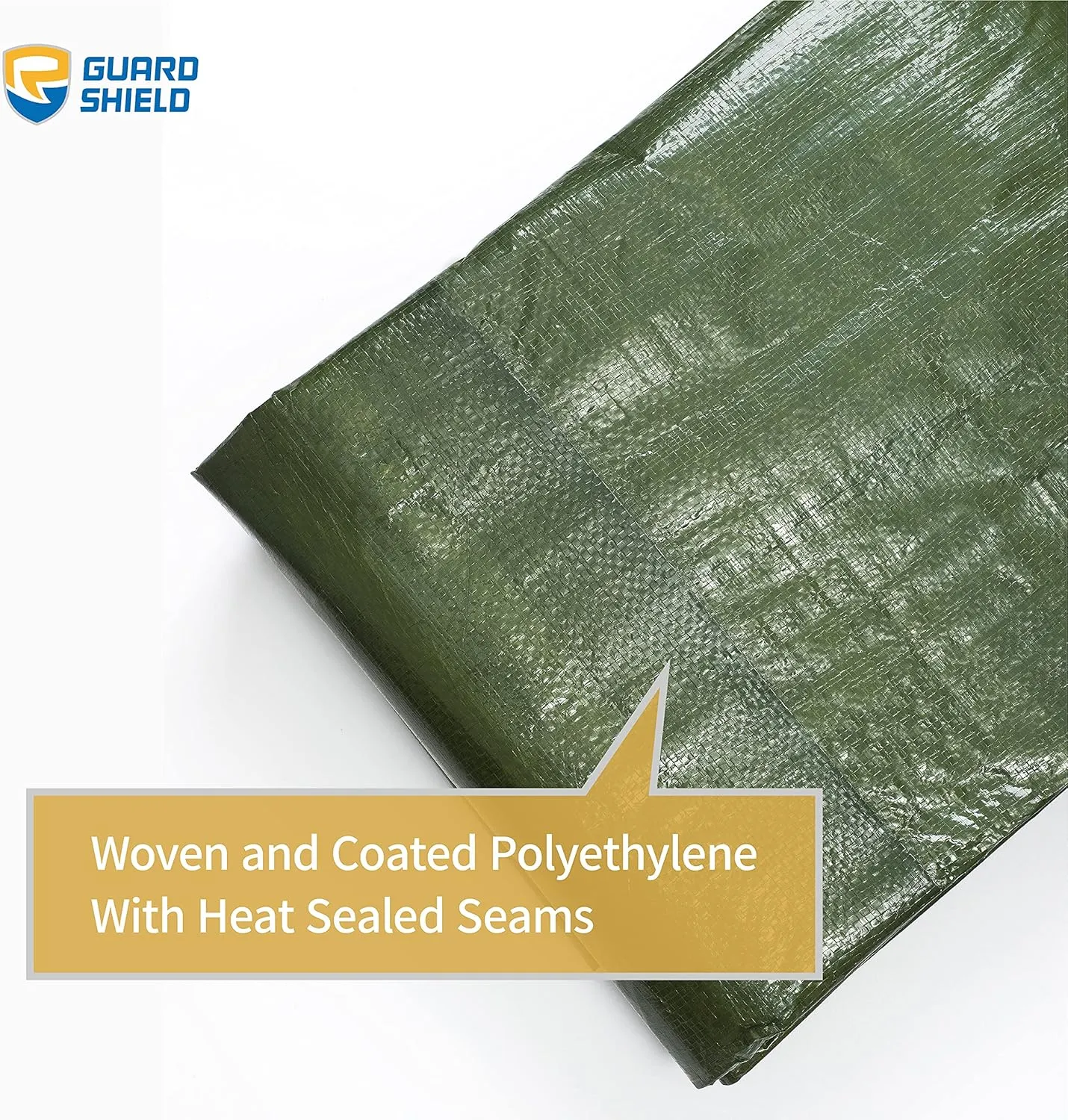 GUARD SHIELD Green Tarp Waterproof 20x25 Feet Medium Duty All Purpose Poly Tarps Cover 7mil