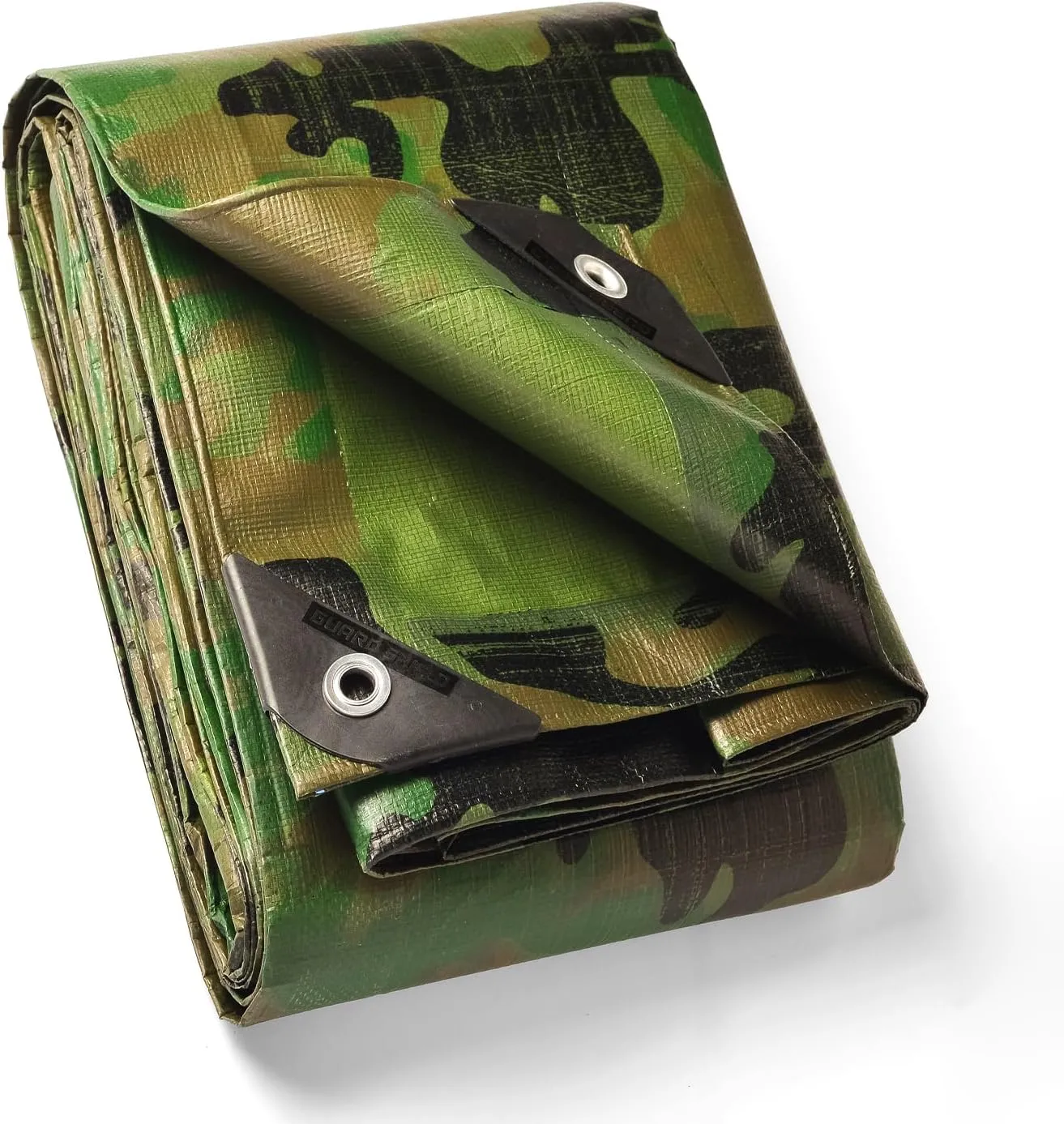 GUARD SHIELD Heavy Duty Camo Tarp Camouflage Tarps Waterproof 9x9 Feet Poly Cover 10mil